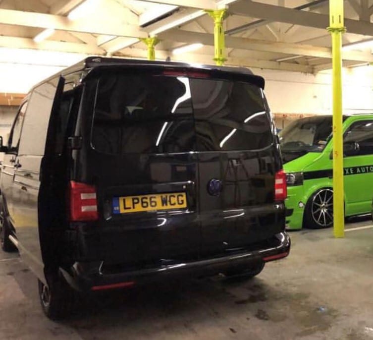 Rear Door Glass added to the back of a Campervan Conversion